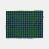Clan Johnston Tartan Fleecedecke (Vorderseite (Horizontal))