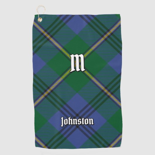 Clan Johnston Tartan Golf Towel Golfhandtuch (Vorderseite)