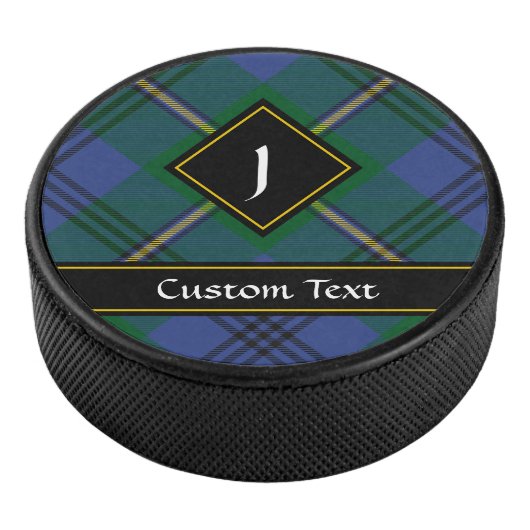 Clan Johnston Tartan Hockey Puck (3/4)
