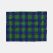 Clan Johnston Tartan Kariert Fleecedecke (Vorderseite (Horizontal))