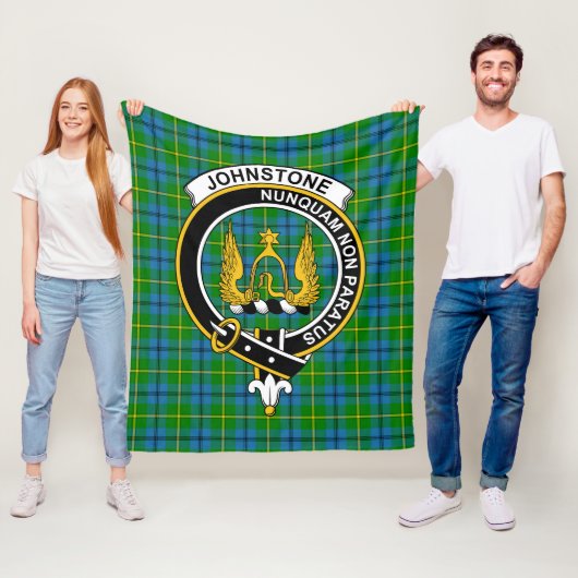 Clan Johnston Tartan Kariert Fleecedecke (Beispiel)