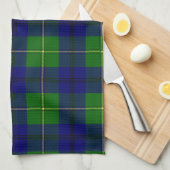 Clan Johnston Tartan Kariert Geschirrtuch (Viertel Falte)