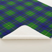 Clan Johnston Tartan Kariert Sherpadecke (3/4)