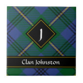 Clan Johnston Tartan Keramik Tile Fliese (Vorderseite)