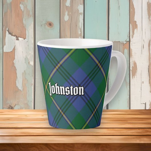 Clan Johnston Tartan Latte Tasse