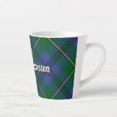 Clan Johnston Tartan Latte Tasse (Rechts)