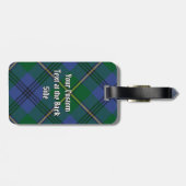 Clan Johnston Tartan Luggage Tag Gepäckanhänger (Rückseite horizontal)