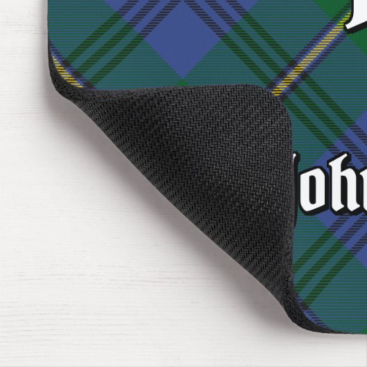 Clan Johnston Tartan Mouse Pad Mousepad (Ecke)