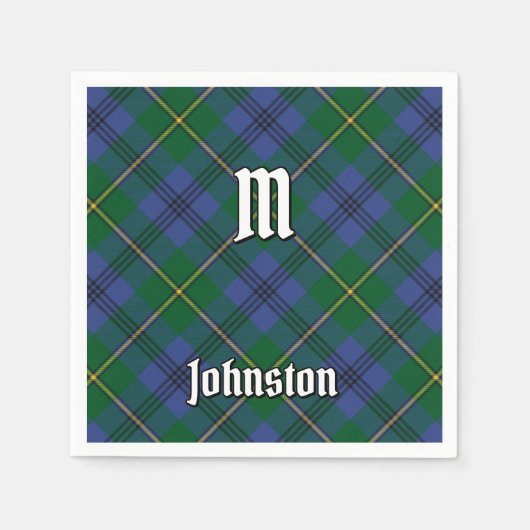 Clan Johnston Tartan Napkins Serviette (Vorderseite)