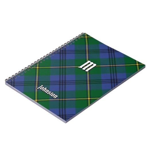 Clan Johnston Tartan Notebook Notizblock (Linke Seite)
