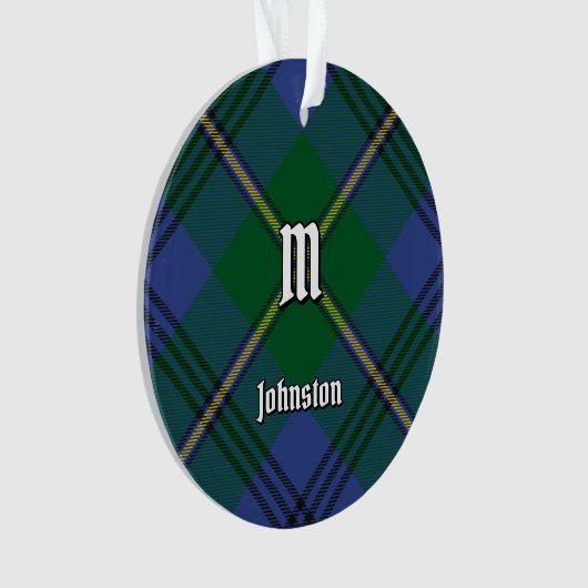 Clan Johnston Tartan Ornament (Vorderseite)