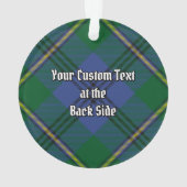 Clan Johnston Tartan Ornament (Rückseite)