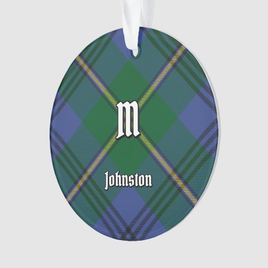 Clan Johnston Tartan Ornament (Vorderseite)