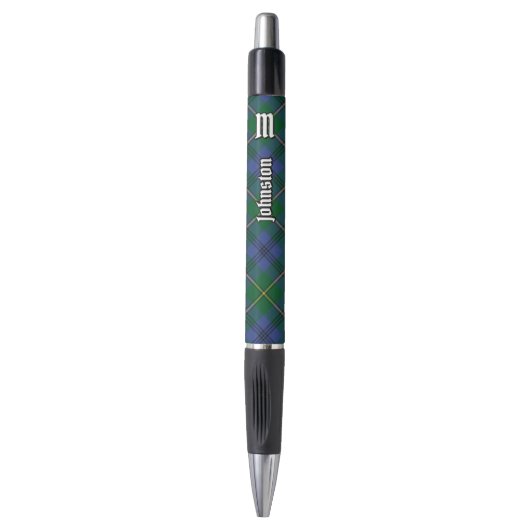 Clan Johnston Tartan Pen Kugelschreiber (Vorderseite Vertikal)