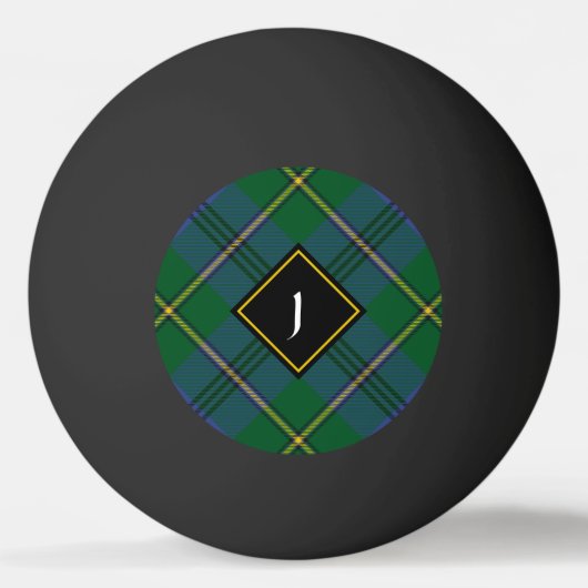 Clan Johnston Tartan Ping Pong Ball Tischtennisball (Vorderseite)