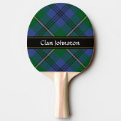 Clan Johnston Tartan Ping Pong Paddle Tischtennis Schläger (Rückseite)