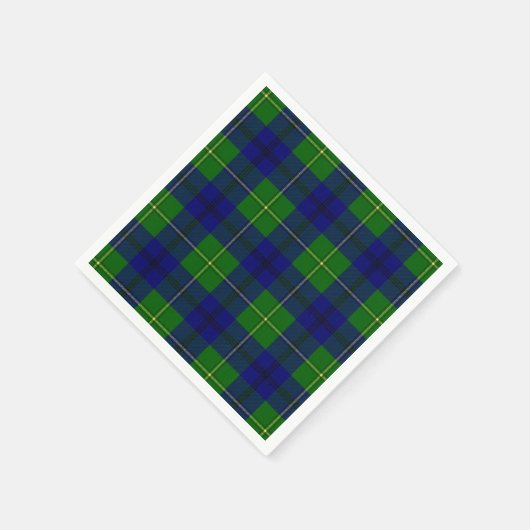 Clan Johnston Tartan Serviette (Ecke)