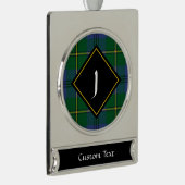 Clan Johnston Tartan Silver Plated Banner Ornament (Rechts)
