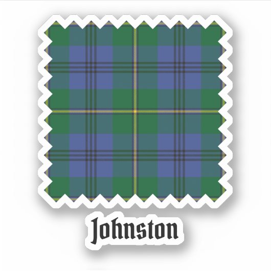 Clan Johnston Tartan Sticker (Vorderseite)