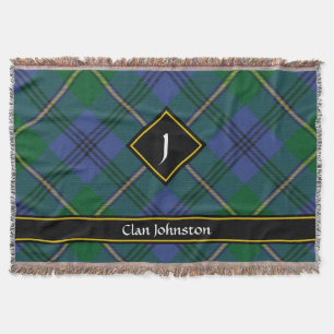 Clan Johnston Tartan Throw Blanket Decke