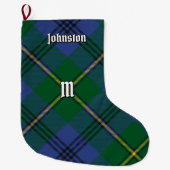 Clan Johnston Tartan Weihnachts-Strumpf Großer Weihnachtsstrumpf (Vorderseite)