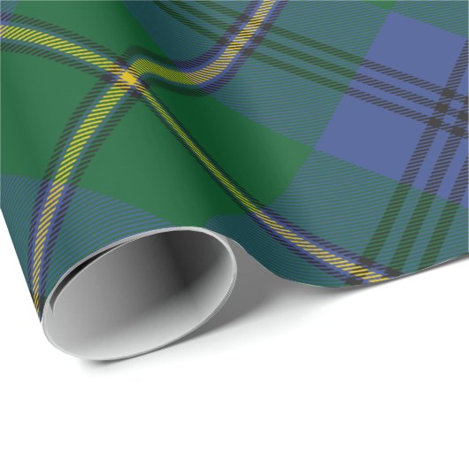 Clan Johnston Tartan Wrapping Paper Geschenkpapier (Rolleneckpunkt)