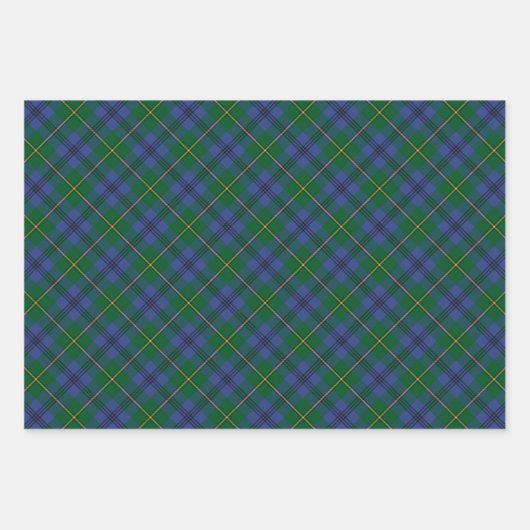Clan Johnston Tartan Wrapping Paper Sheets Geschenkpapier Set (Vorderseite 2)