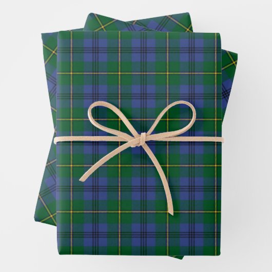 Clan Johnston Tartan Wrapping Paper Sheets Geschenkpapier Set (Beispiel)