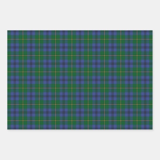 Clan Johnston Tartan Wrapping Paper Sheets Geschenkpapier Set (Vorderseite)