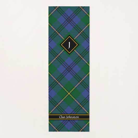 Clan Johnston Tartan Yoga Mat Yogamatte (Vorderseite)