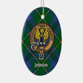Clan Johnston Wappen Keramik Ornament (Rechts)