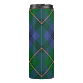 Clan Johnston Wappen über Tartan Thermosbecher (Rückseite)