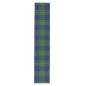 Clan Johnstone Scottish Tartan Kariert Mittelgroßer Tischläufer (Vorderseite)