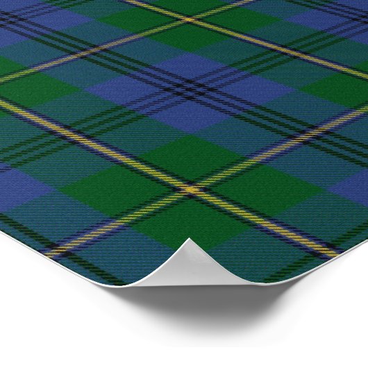 Clan Johnstone Tartan - Digitaler Download Poster (Ecke)