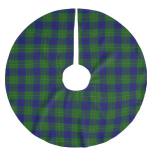 Clan Johnstone Tartan Kariert Polyester Weihnachtsbaumdecke