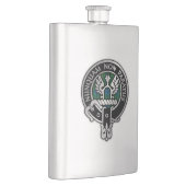 Clan Johnstone Wappen & Tartan Flachmann (Rechts)