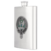 Clan Johnstone Wappen & Tartan Flachmann (Links)