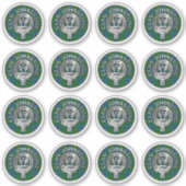 Clan Johnstone Wappen & Tartan Knot Aufkleber (Vorderseite)