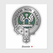 Clan Johnstone Wappen & Tartan Sticker (Blatt)