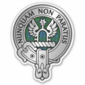 Clan Johnstone Wappen & Tartan Sticker (Vorderseite)