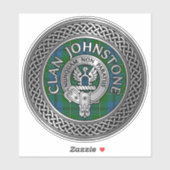 Clan Johnstone Wappen & Tartan Sticker (Blatt)