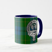 Clan Johnstone Wappen & Tartan Tasse (VorderseiteRechts)