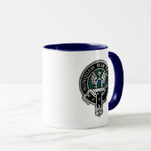 Clan Johnstone Wappen & Tartan Tasse (VorderseiteRechts)