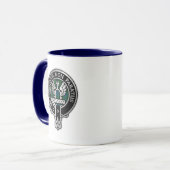 Clan Johnstone Wappen & Tartan Tasse (Vorderseite Links)
