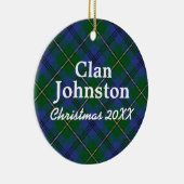 Clan-JohnstonScottishTartan Keramikornament (Rechts)