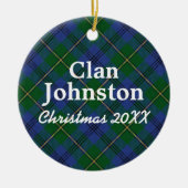 Clan-JohnstonScottishTartan Keramikornament (Vorne)