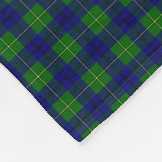Clan-JohnstonTartan Fleecedecke (Ecke)