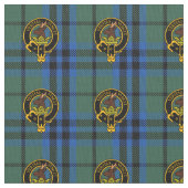 Clan-Keith alter Tartan u. Wappen-Gewebe Stoff (Nahaufnahme)