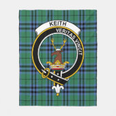 Clan Keith Ancient Tartan Kariert Fleecedecke (Vorderseite)
