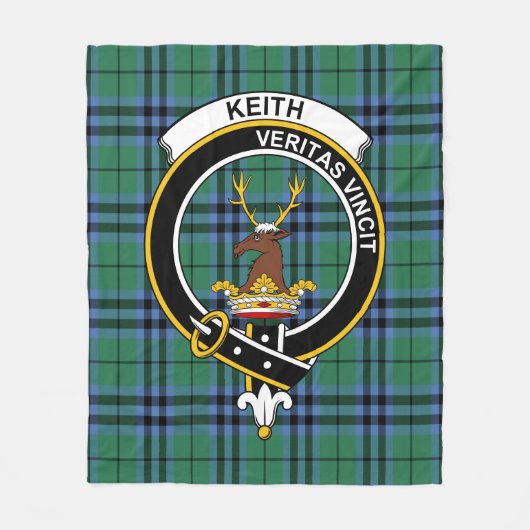 Clan Keith Ancient Tartan Kariert Fleecedecke (Vorderseite)